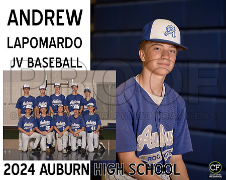 AHSSpringTeams24 JV Baseball Lapomardo Andrew_ Team8x10 _ Sportsmate2(1)