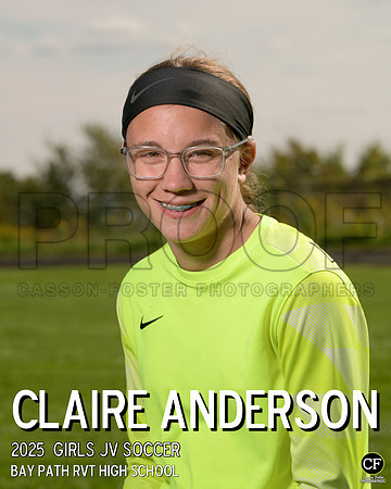 BPFallTeams25 Girls JV Soccer Anderson Claire_ Team8x10 _ Individual 8x10(1)