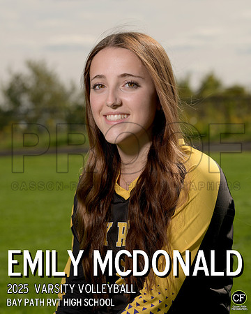 BPFallTeams25 Varsity Volleyball McDonald Emily_ Team8x10 _ Individual 8x10(1)