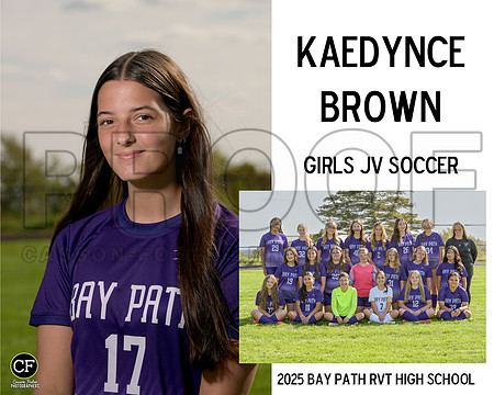 BPFallTeams25 Girls JV Soccer Brown Kaedynce_ Team8x10 _ Sportsmate4(1)