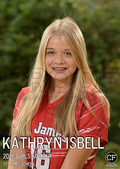 StJamesFall25 Girls Soccer Isbell Kathryn_ Team5x7 _ Individual2(1)