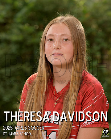 StJamesFall25 Girls Soccer Davidson Theresa_ Team8x10 _ Individual 8x10(1)