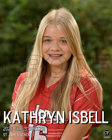 StJamesFall25 Girls Soccer Isbell Kathryn_ Team8x10 _ Individual 8x10(1)