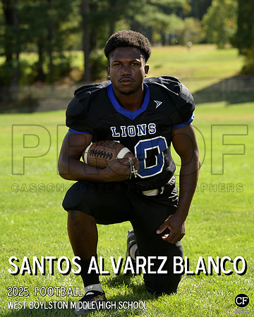WB FALL TEAMS 25 Football Alvarez Blanco Santos_ Team8x10 _ Individual 8x10(1)