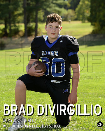 WB FALL TEAMS 25 Football Divirgillio Brad_ Team8x10 _ Individual 8x10(1)