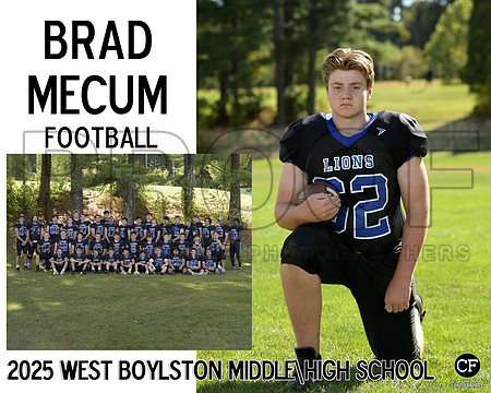 WB FALL TEAMS 25 Football Mecum Brad_ Team8x10 _ Sportsmate2(1)