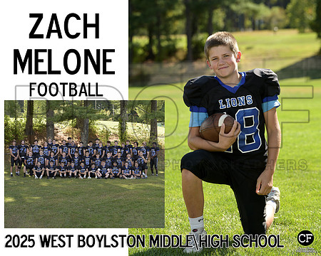 WB FALL TEAMS 25 Football Melone Zach_ Team8x10 _ Sportsmate2(1)