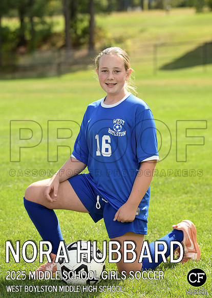 WB FALL TEAMS 25 Middle School Girls Soccer Hubbard Nora_ Team5x7 _ Individual2(1)