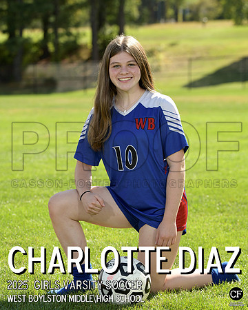 WB FALL TEAMS 25 Girls Varsity Soccer Diaz Charlotte_ Team8x10 _ Individual 8x10(1)