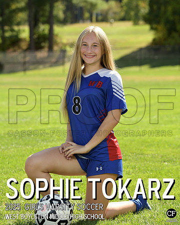 WB FALL TEAMS 25 Girls Varsity Soccer Tokarz Sophie_ Team8x10 _ Individual 8x10(1)