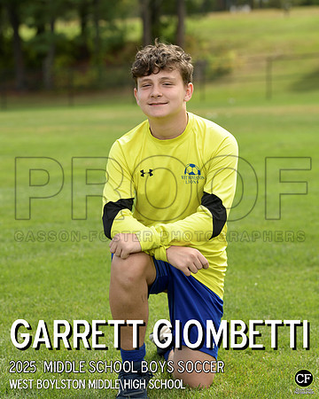 WB FALL TEAMS 25 Middle School Boys Soccer Giombetti Garrett_ Team8x10 _ Individual 8x10(1)