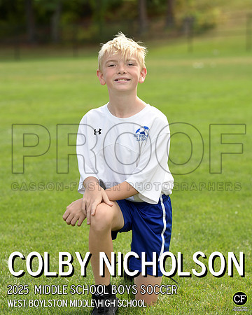 WB FALL TEAMS 25 Middle School Boys Soccer Nicholson Colby_ Team8x10 _ Individual 8x10(1)
