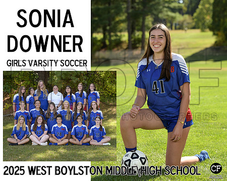 WB FALL TEAMS 25 Girls Varsity Soccer Downer Sonia_ Team8x10 _ Sportsmate2(1)