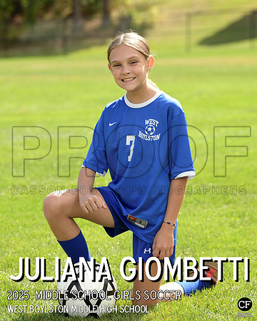 WB FALL TEAMS 25 Middle School Girls Soccer Giombetti Juliana_ Team8x10 _ Individual 8x10(1)