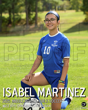 WB FALL TEAMS 25 Middle School Girls Soccer Martinez Isabel_ Team8x10 _ Individual 8x10(1)