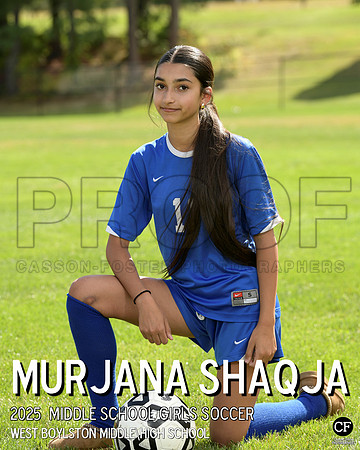 WB FALL TEAMS 25 Middle School Girls Soccer Shaqja Murjana_ Team8x10 _ Individual 8x10(1)