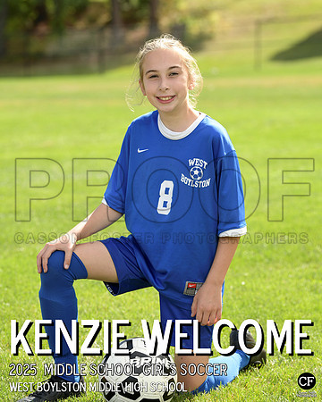 WB FALL TEAMS 25 Middle School Girls Soccer Welcome Kenzie_ Team8x10 _ Individual 8x10(1)