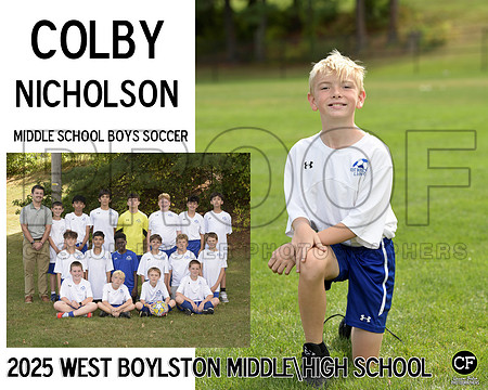 WB FALL TEAMS 25 Middle School Boys Soccer Nicholson Colby_ Team8x10 _ Sportsmate2(1)
