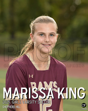 SHFallTeams25 Girls Varsity Soccer King Marissa_ Team8x10 _ Individual 8x10#-1(1)