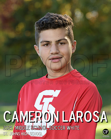 SJFallTeams25 Middle School Soccer White LaRosa Cameron_ Team8x10 _ Individual 8x10(1)
