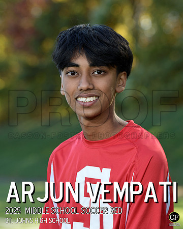 SJFallTeams25 Middle School Soccer Red Vempati Arjun_ Team8x10 _ Individual 8x10(1)
