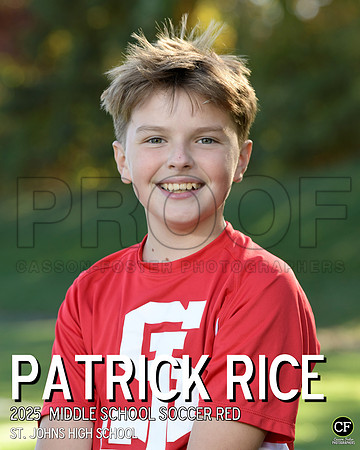 SJFallTeams25 Middle School Soccer Red Rice Patrick_ Team8x10 _ Individual 8x10(1)