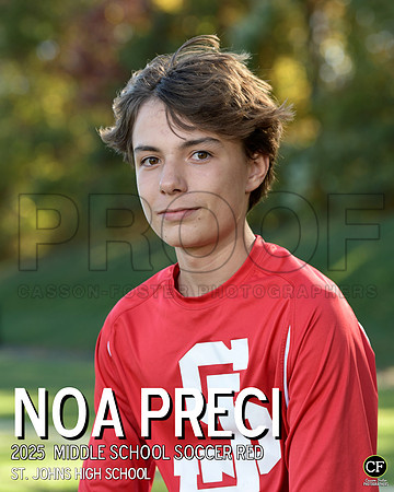 SJFallTeams25 Middle School Soccer Red Preci Noa_ Team8x10 _ Individual 8x10(1)