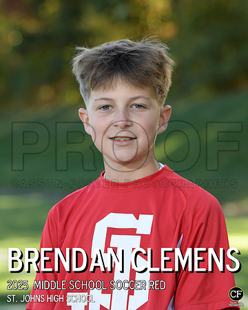 SJFallTeams25 Middle School Soccer Red Clemens Brendan_ Team8x10 _ Individual 8x10(1)