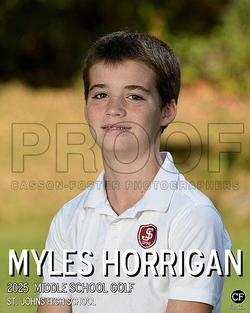 SJFallTeams25 Middle School Golf Horrigan Myles_ Team8x10 _ Individual 8x10(1)