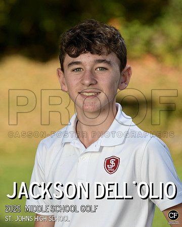 SJFallTeams25 Middle School Golf Dell'Olio Jackson_ Team8x10 _ Individual 8x10(1)