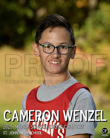 SJFallTeams25 Middle School Cross Country Wenzel Cameron_ Team8x10 _ Individual 8x10(1)