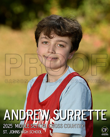 SJFallTeams25 Middle School Cross Country Surrette Andrew_ Team8x10 _ Individual 8x10(1)