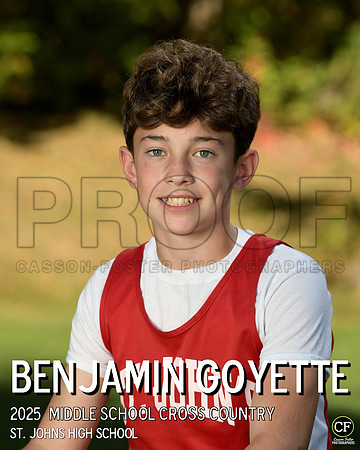 SJFallTeams25 Middle School Cross Country Goyette Benjamin_ Team8x10 _ Individual 8x10(1)