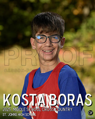 SJFallTeams25 Middle School Cross Country Boras Kosta_ Team8x10 _ Individual 8x10(1)