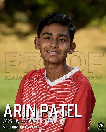 SJFallTeams25 JV Soccer Patel Arin_ Team8x10 _ Individual 8x10(1)