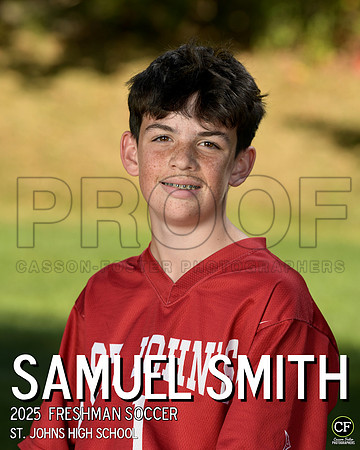 SJFallTeams25 Freshman Soccer Smith Samuel_ Team8x10 _ Individual 8x10(1)