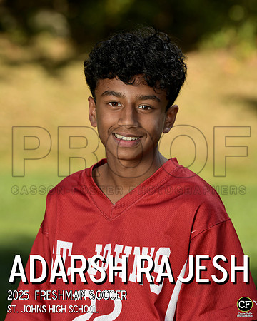 SJFallTeams25 Freshman Soccer Rajesh Adarsh_ Team8x10 _ Individual 8x10(1)