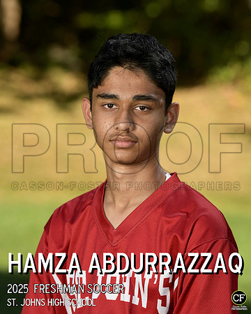 SJFallTeams25 Freshman Soccer Abdurrazzaq Hamza_ Team8x10 _ Individual 8x10(1)