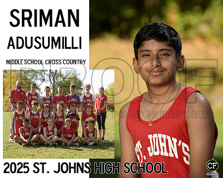SJFallTeams25 Middle School Cross Country Adusumilli Sriman_ Team8x10 _ Sportsmate2#-1(1)