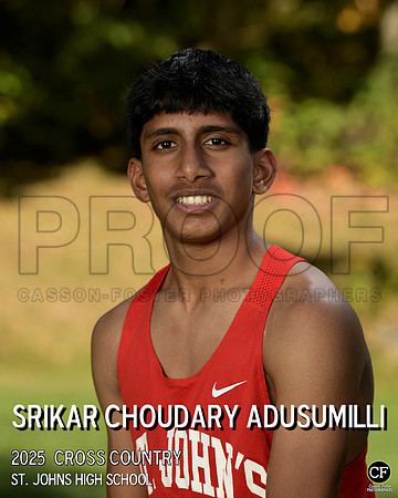 SJFallTeams25 Cross Country Adusumilli Srikar Choudary_ Team8x10 _ Individual 8x10(1)