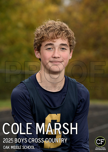OMSFallTeams25 Boys Cross Country Marsh Cole_ Team5x7 _ Individual2(1)