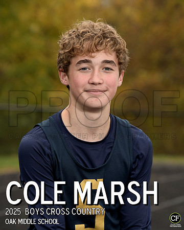 OMSFallTeams25 Boys Cross Country Marsh Cole_ Team8x10 _ Individual 8x10(1)