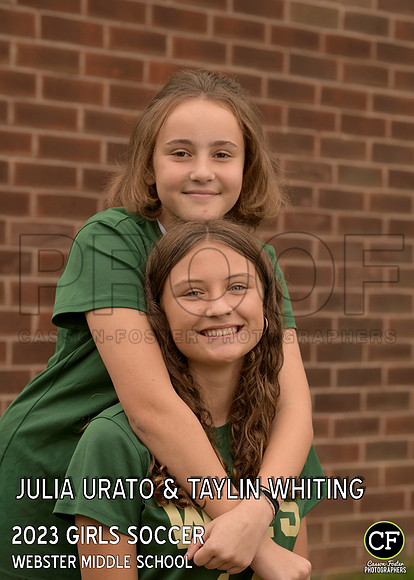 WMS Fall Teams 2324 Girls Soccer Julia Urato & Taylin Whiting _ Team5x7 _ Individual2(1)