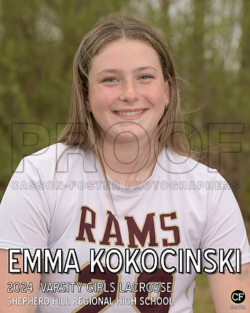 SHSpringTeams24 Varsity Girls Lacrosse Kokocinski Emma_ Team8x10 _ Individual 8x10(1)