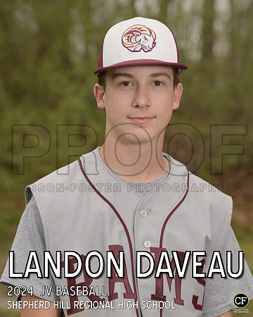 SHSpringTeams24 JV Baseball Daveau Landon_ Team8x10 _ Individual 8x10(1)