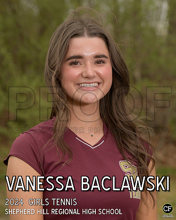 SHSpringTeams24 Girls Tennis Baclawski Vanessa_ Team8x10 _ Individual 8x10(1)