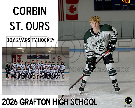 GHS Boys Hockey 26 Boys Varsity Hockey St. Ours Corbin_ Team8x10 _ Sportsmate3#-1(1)