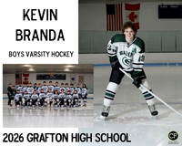GHS Boys Hockey 26 Boys Varsity Hockey Branda Kevin_ Team8x10 _ Sportsmate3#-1(1)