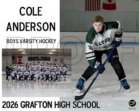 GHS Boys Hockey 26 Boys Varsity Hockey Anderson Cole_ Team8x10 _ Sportsmate3#-1(1)