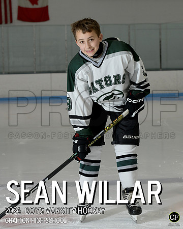 GHS Boys Hockey 26 Boys Varsity Hockey Willar Sean_ Team8x10 _ Individual 8x10(1)